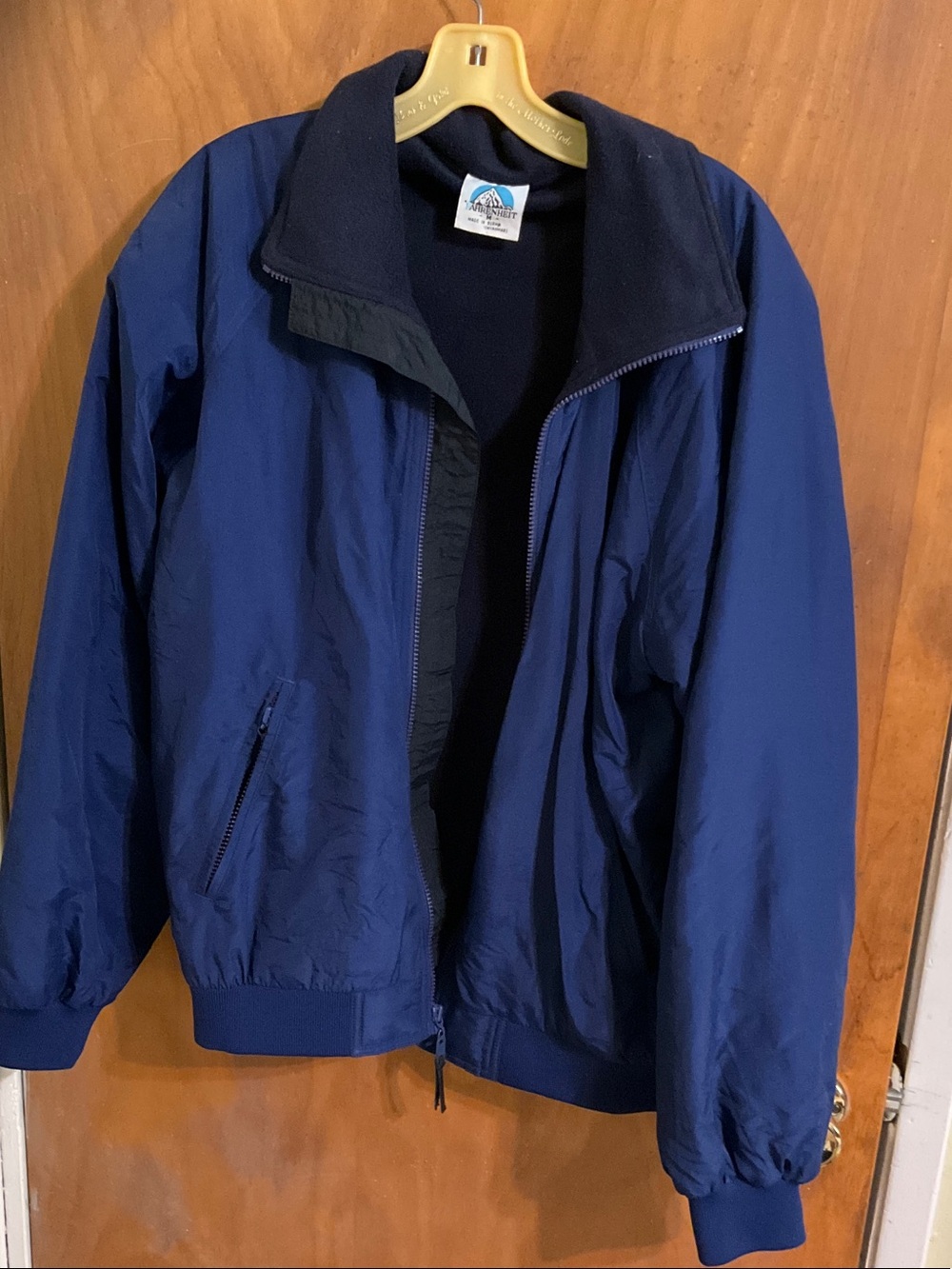 Fahrenheit Men's Blue Windbreaker Jacket